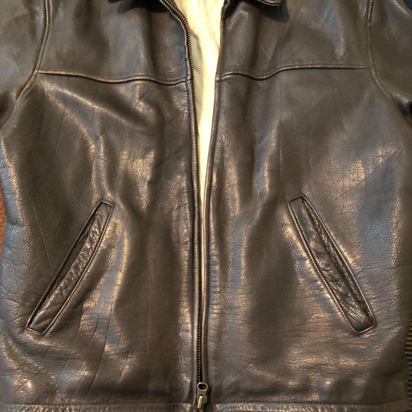 J Crew Quilted Full Grain Leather Jacket Size Small - Picture 5 of 12